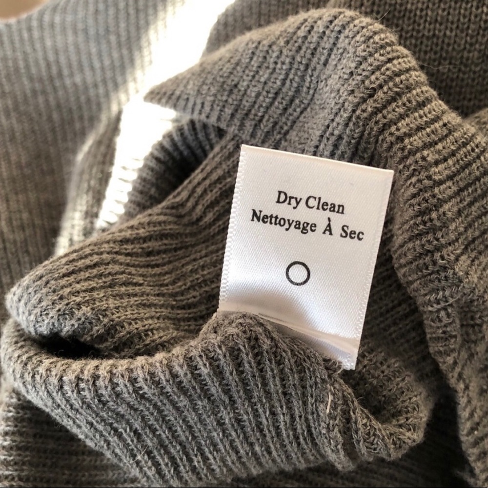 A.L.C. Grey Ribbed Open Back Sweater - Picture 9 of 9